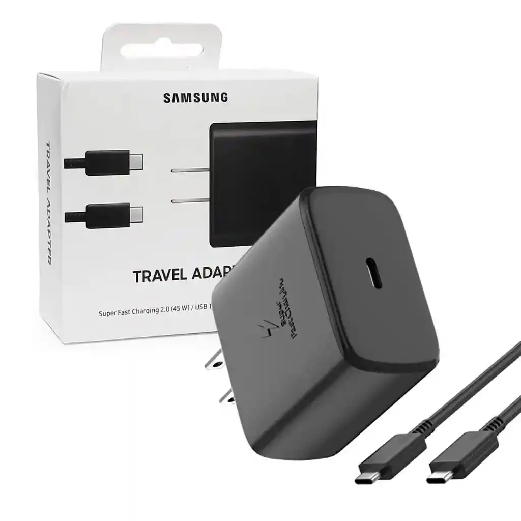 Cargador Samsung 45w Tipo C Compatible Samsung De Carga Rapida