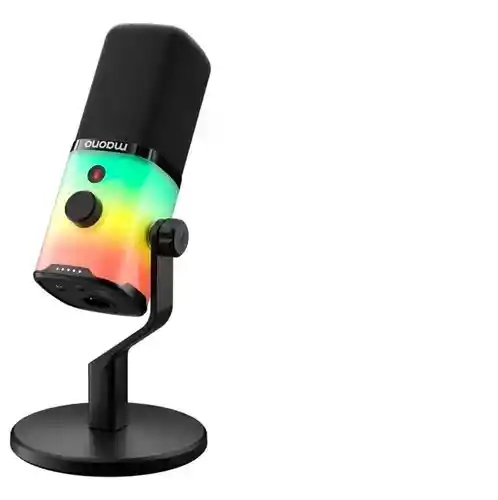 Micrófono Condensador Maono Pd100x Rgb Pt Streamer Usb Gamer