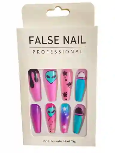 Kit Completo De Uñas Postizas Do It Yourself Nails Decorada Luna De Encanto - Uñas Press On Con Adhesivo - Ref 4