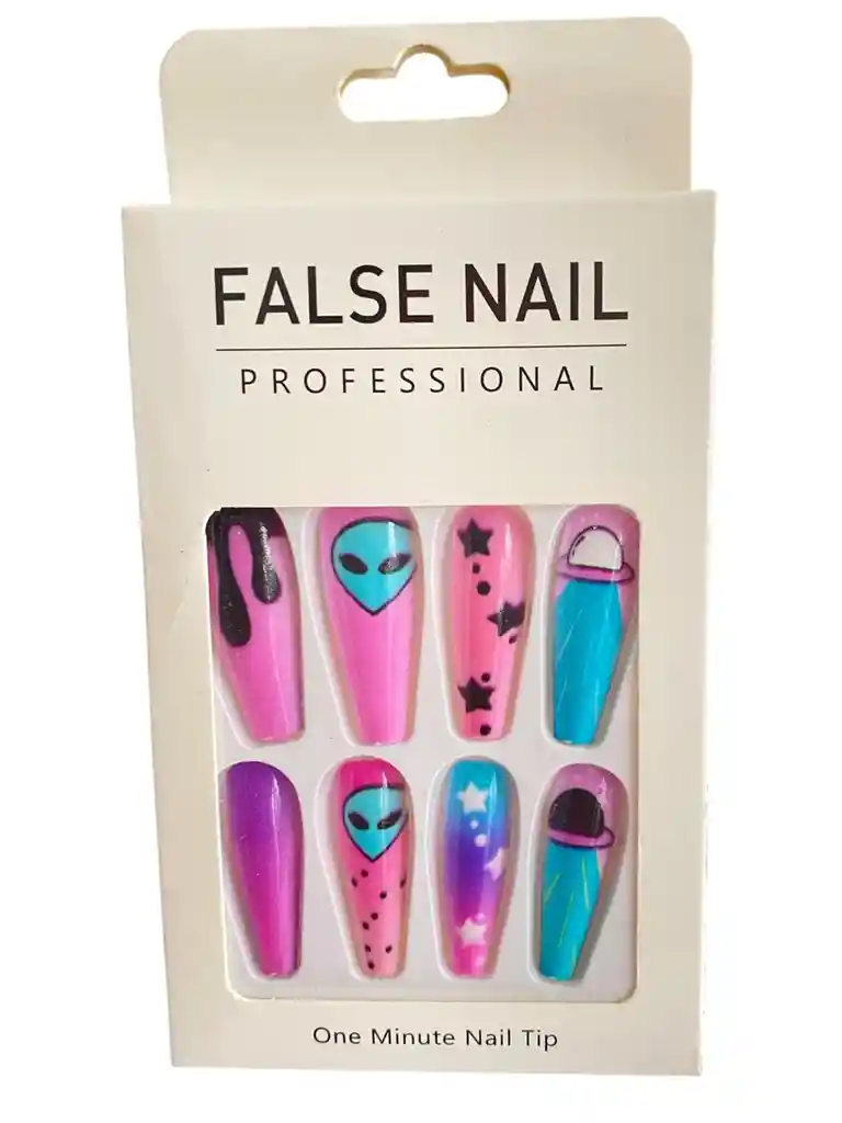 Kit Completo De Uñas Postizas Do It Yourself Nails Decorada Luna De Encanto - Uñas Press On Con Adhesivo - Ref 4