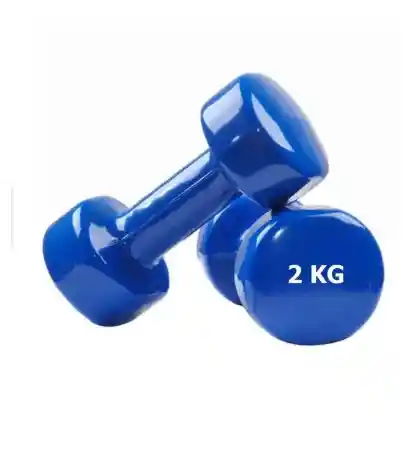 Par De Mancuernas Encauchadas Set X2 2kg