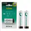 Pila Batería Recargable Aaa X2 Unidades 900mah 1.2v Ni-mh