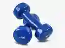 Par De Mancuernas, Set X2 Encauchetadas De 8 Libras 4 Kilos