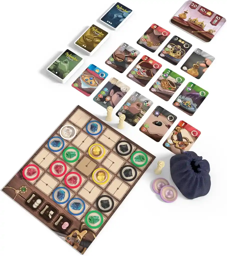 Juego De Mesa Splendor Duel Duelo Estratégico Para Niños