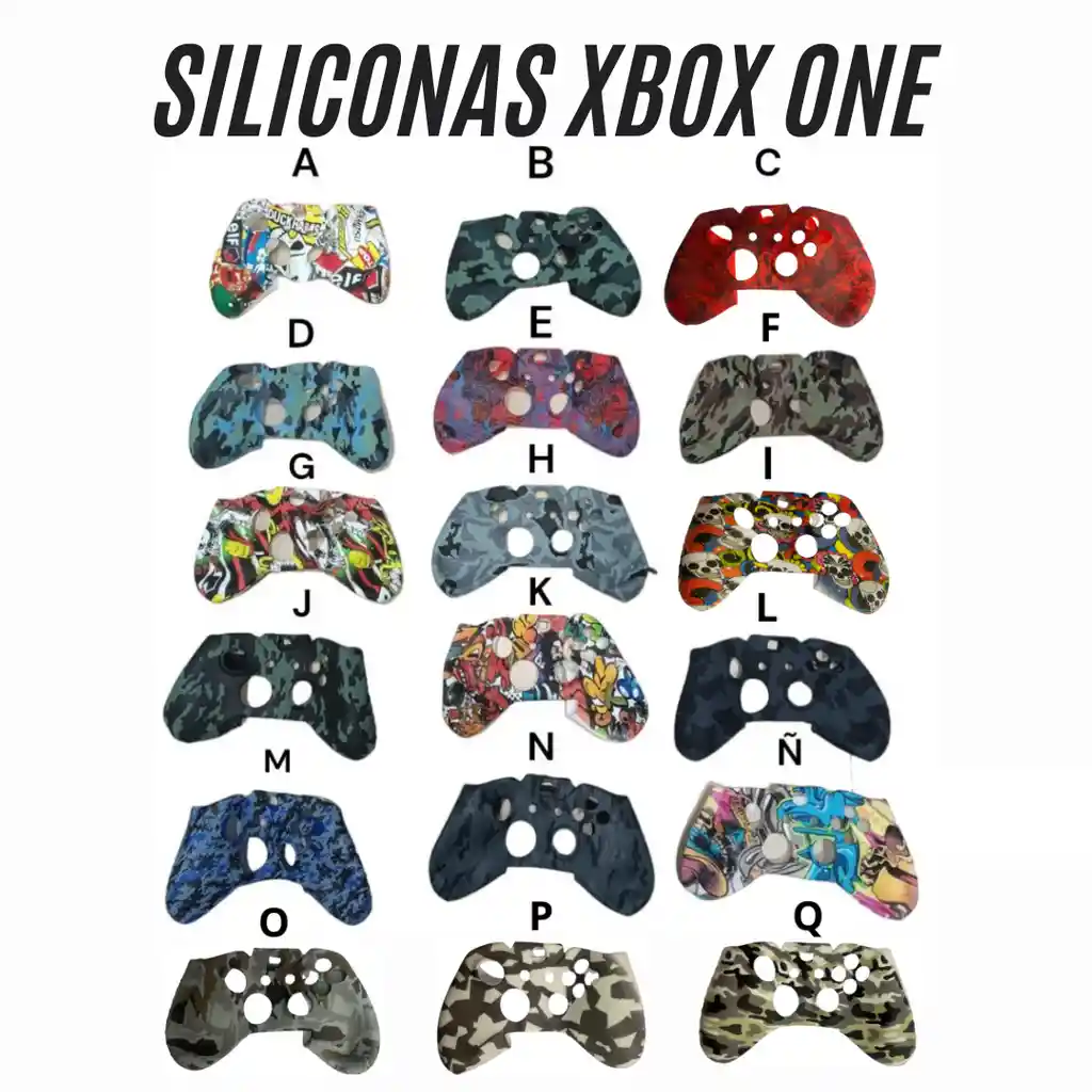 Silicona Diseño Para Control Xbox One + Dos Grips