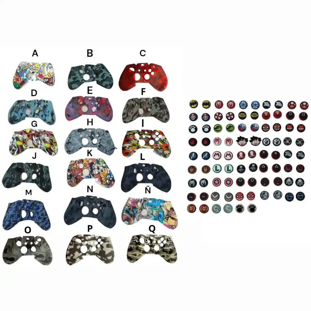 Silicona Diseño Para Control Xbox One + Dos Grips