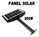 Lampara Calle Reflector Doble Panel Energía Solar 300w
