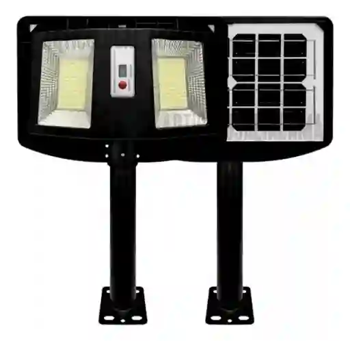 Lampara Calle Reflector Doble Panel Energía Solar 300w