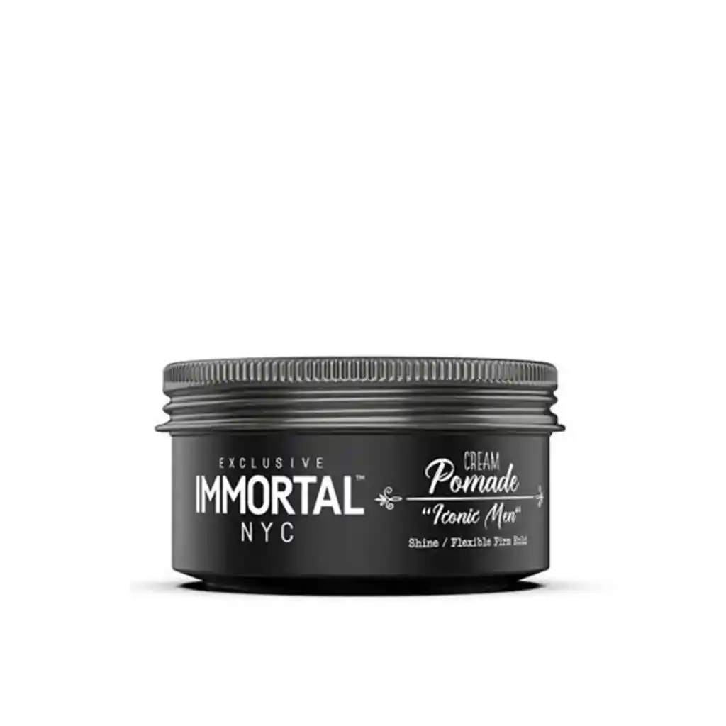 Cera Para El Cabello Efecto Brillo Medio Inmortal Nyc Cream Pomade "iconic Men" 150g