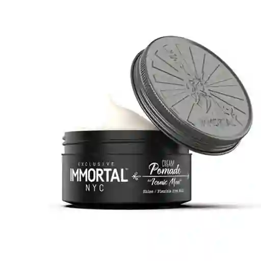 Cera Para El Cabello Efecto Brillo Medio Inmortal Nyc Cream Pomade "iconic Men" 150g