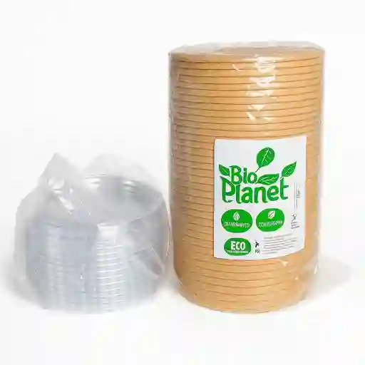 Bowl Ecologico Con Tapa 1300 Cc X25