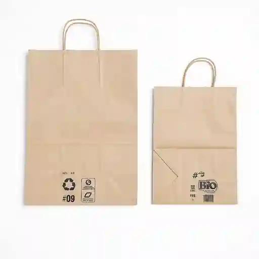 Bolsas De Papel Con Agarradera #30 X25 Unidades