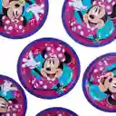 Plato Para Fiesta Minnie Mouse Happy X 10