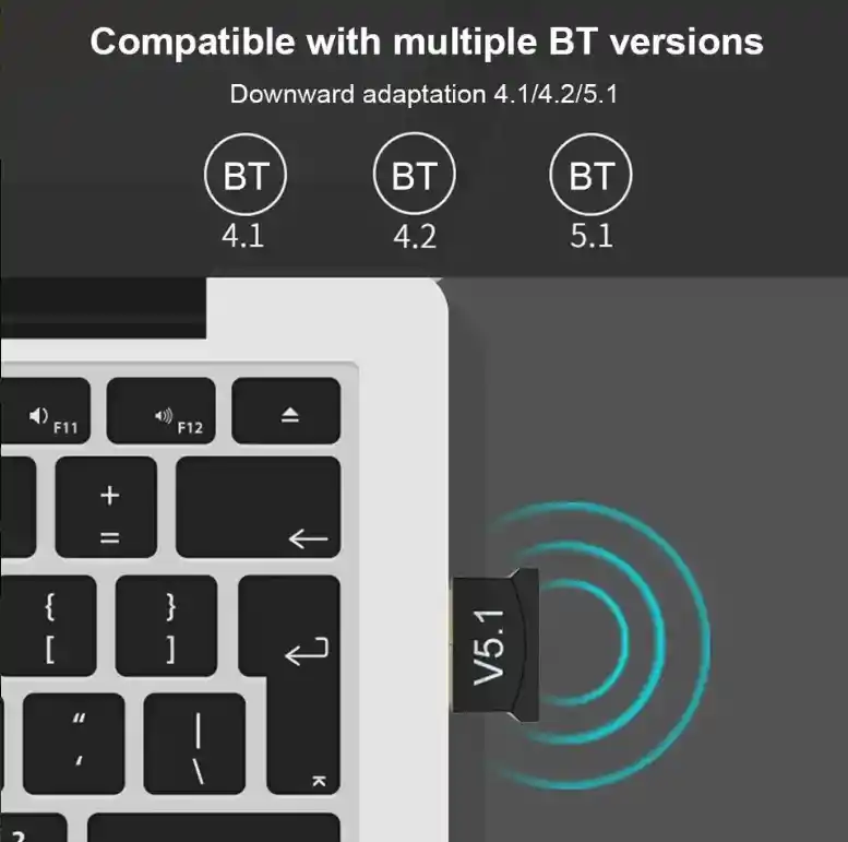 Bluetooth Mini Usb 5.1 Transmisor Receptor Inalambrico