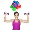Par De Mancuernas, Set X2 Encauchetadas De 12 Libras 6 Kilos