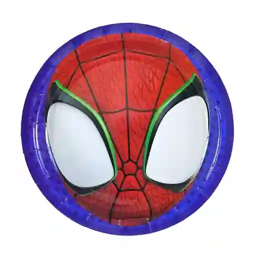 Plato Desechable Spiderman Spidey X 10