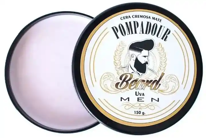 Cera Para El Cabello Efecto Cremoso Mate Beard Men Pompadour Uva 150g
