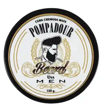 Cera Para El Cabello Efecto Cremoso Mate Beard Men Pompadour Uva 150g