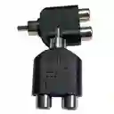 Convertidor De Rca Macho A 2 Rca Hembra