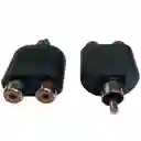 Convertidor De Rca Macho A 2 Rca Hembra