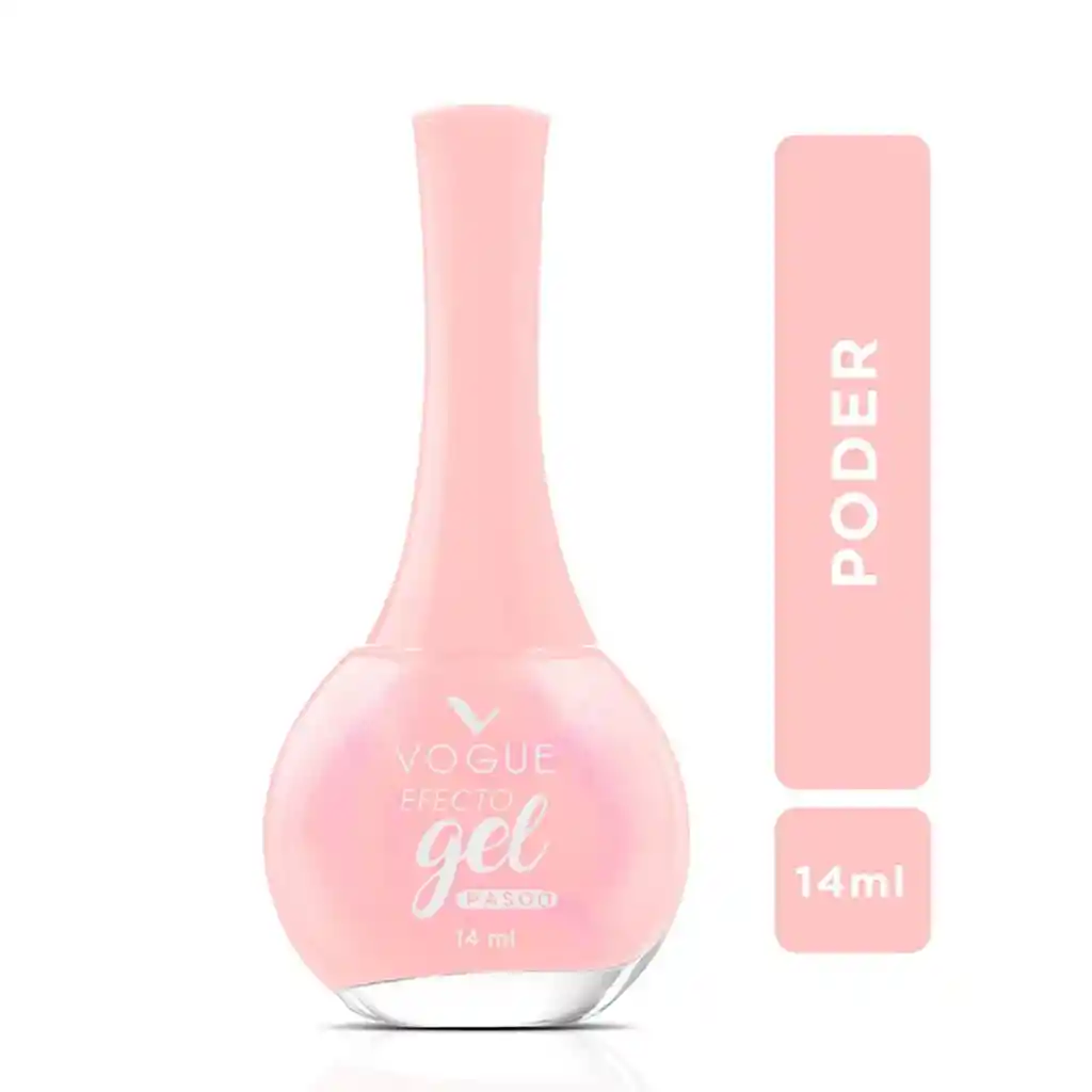Esmalte Vogue Efecto Gel Poder 3d X 14 Ml Paso 1