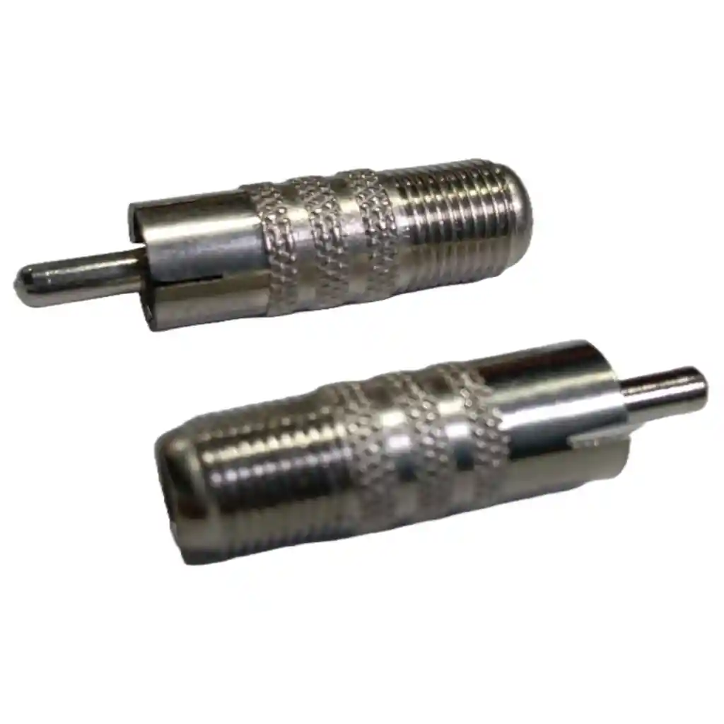 Adaptador Convertidor Rca Macho A F Hembra - Video Coaxial Tv Antena