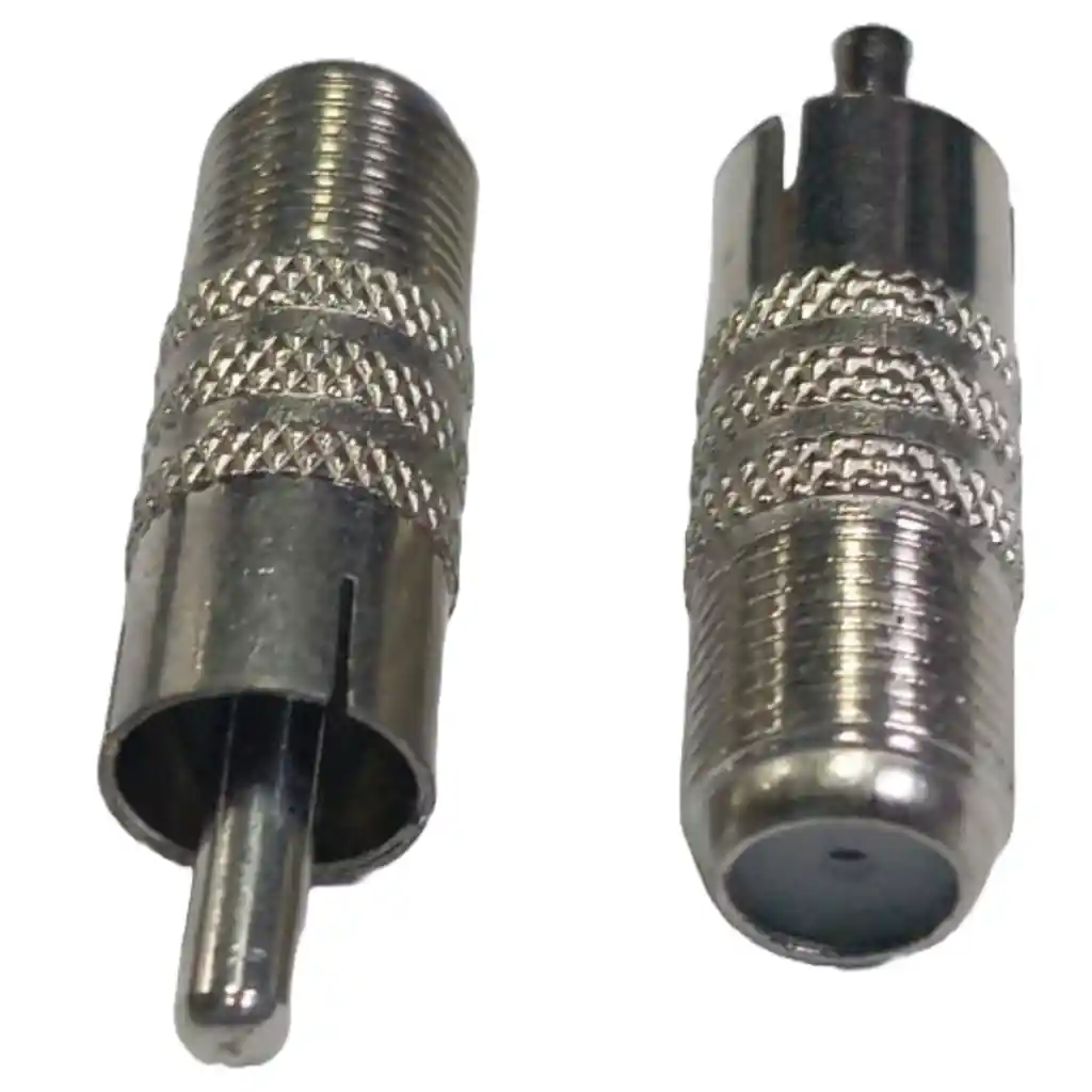 Adaptador Convertidor Rca Macho A F Hembra - Video Coaxial Tv Antena