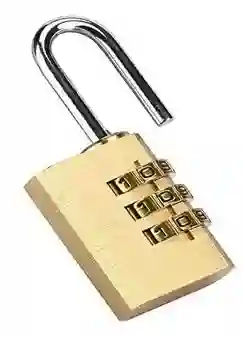 Candado Clave 3 Dial Dorado