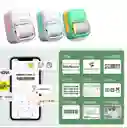 Mini Impresora Térmica Con 1 Rollo De Papel Adhesivo