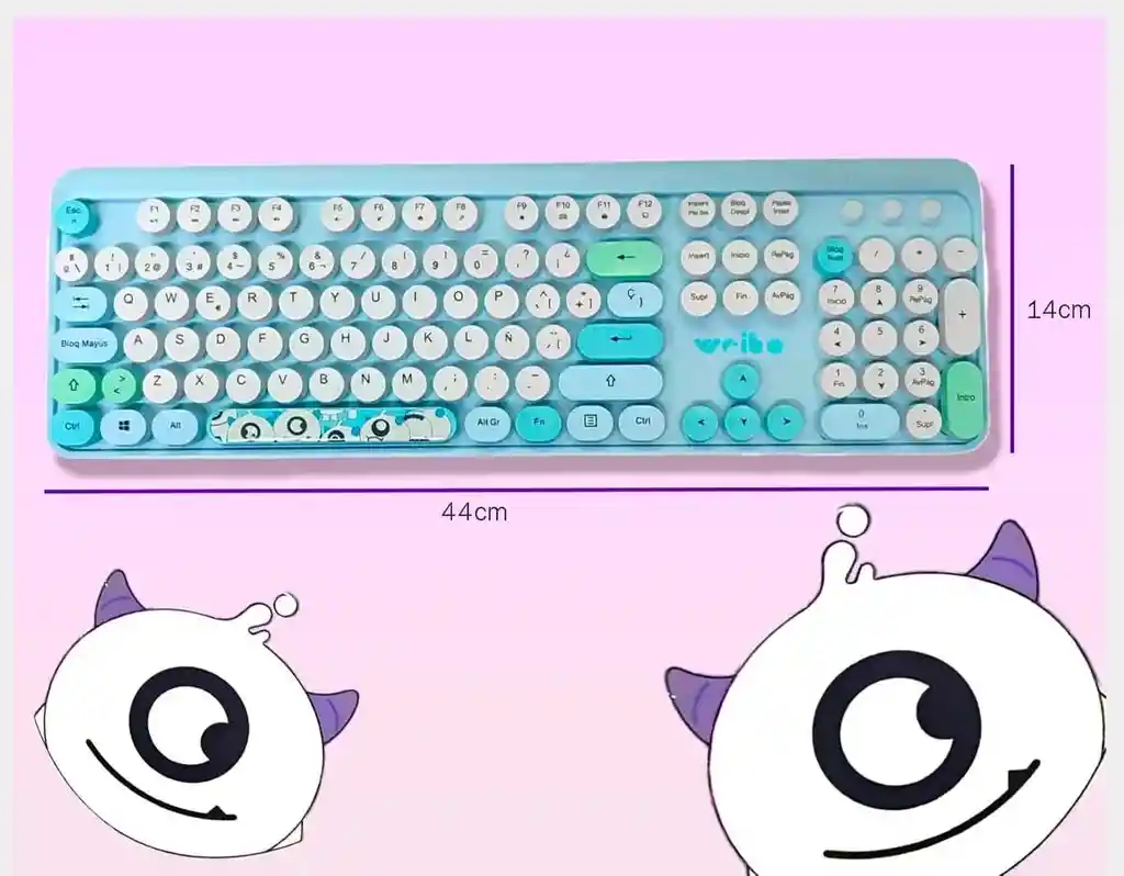 Combo Teclado + Mouse Inalámbrico Y Ergonómico Weibo Wb-216