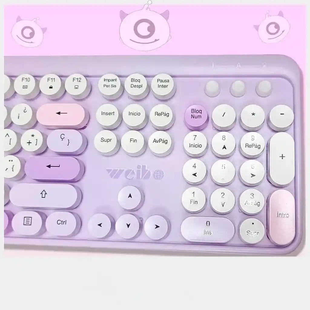 Combo Teclado + Mouse Inalámbrico Y Ergonómico Weibo Wb-216