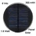 Mini Panel Solar Redondo Epoxi De Silicio Policristalino 6v