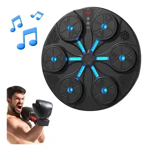 Maquina De Boxeo Pared Musical + Guantes