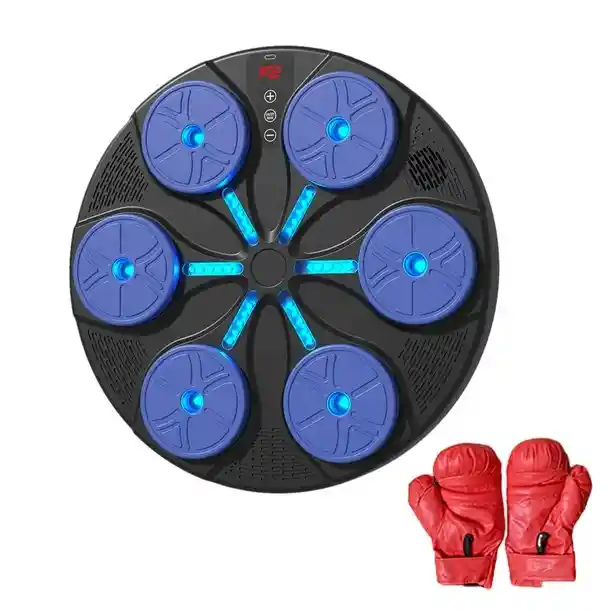 Maquina De Boxeo Pared Musical + Guantes
