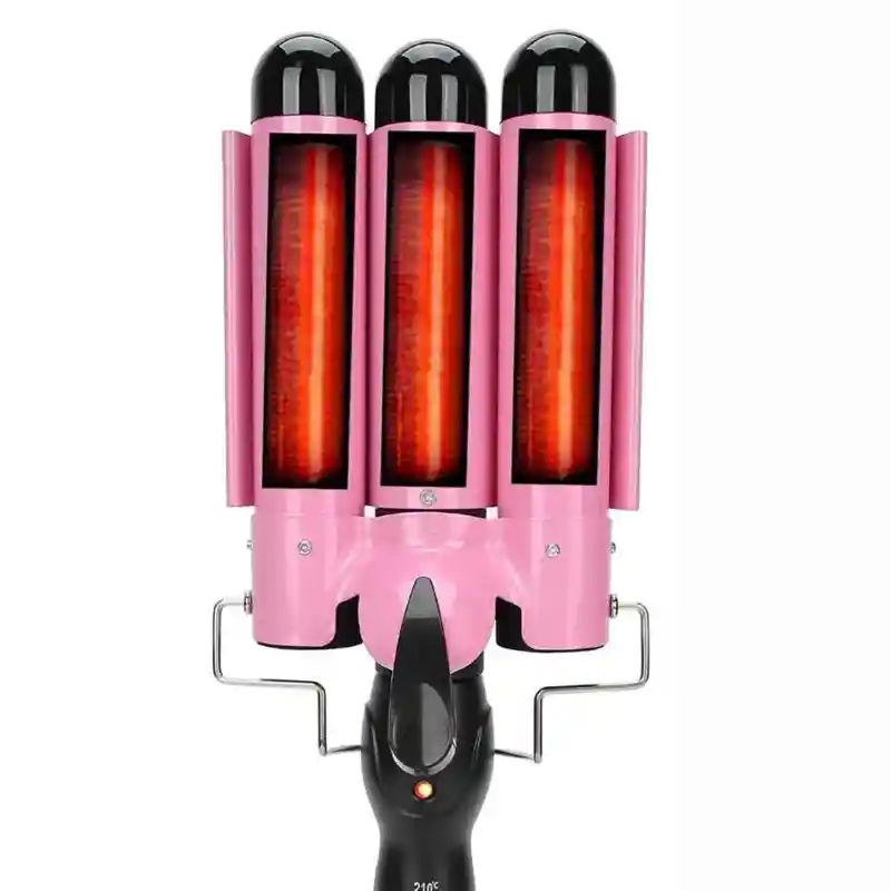 Rizador Triple De Cabello Ondas De Sirena En Minutos