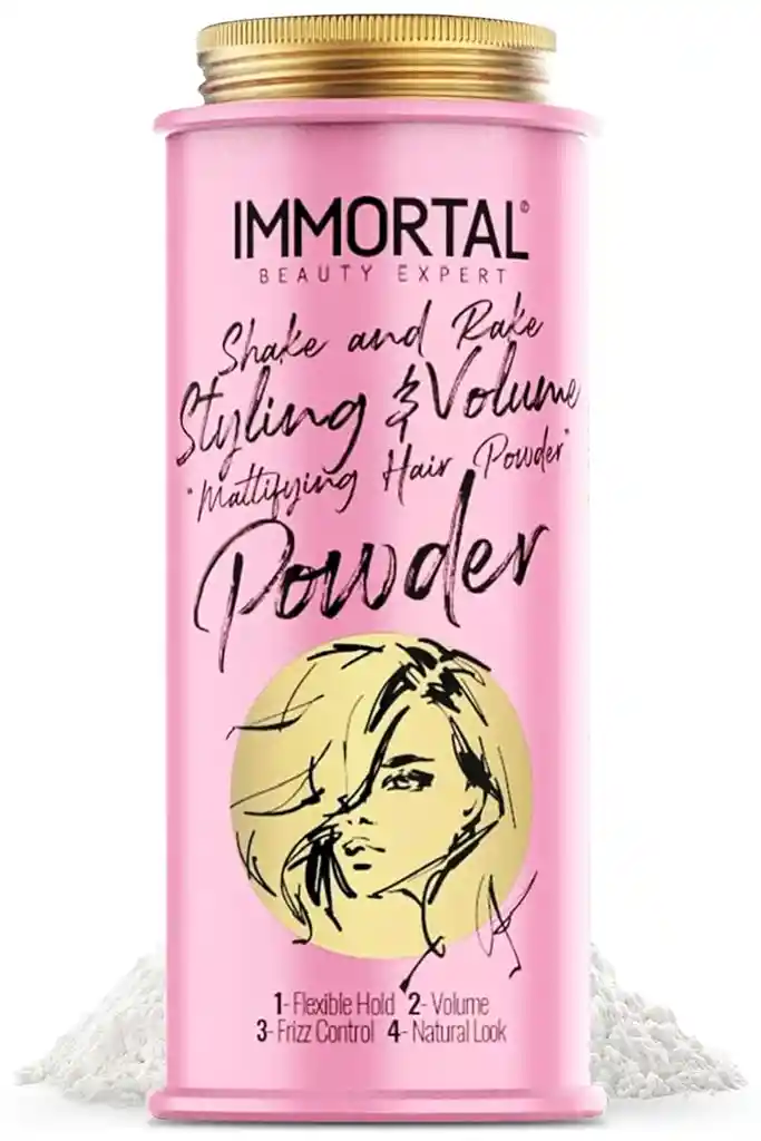 Cera Para Cabello Femenino En Polvo Rosado Texturizador Aroma Suave Y Agradable Inmortal Infuse 30g