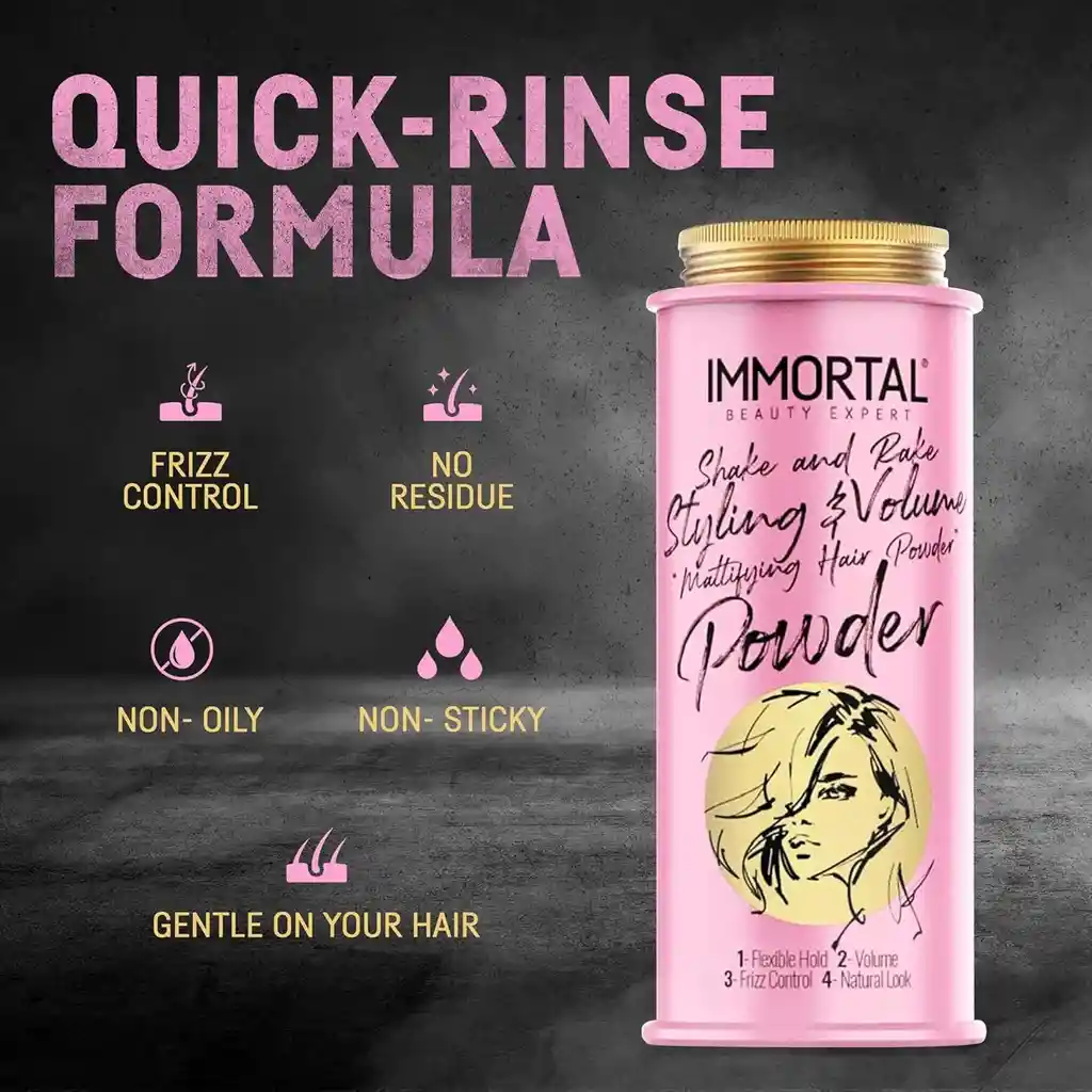 Cera Para Cabello Femenino En Polvo Rosado Texturizador Aroma Suave Y Agradable Inmortal Infuse 30g