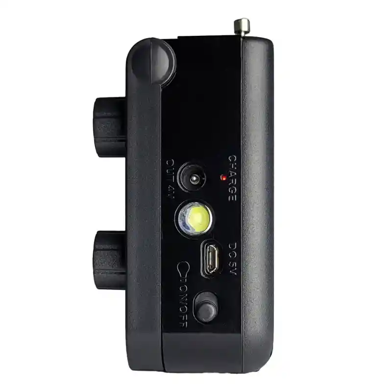 Radio Portátil Recargable Solar Ns-q11bt - 8 Bandas, Bluetooth, Usb Y Linterna Led