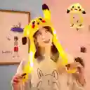 Gorro Peluche Luces+movimiento Orejas