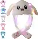 Gorro Peluche Luces+movimiento Orejas