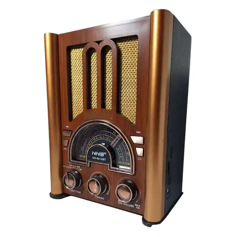 Radio Rockola Nns Ns-6618bt – 3 Bandas, Bluetooth, Usb Y Lector De Tarjetas