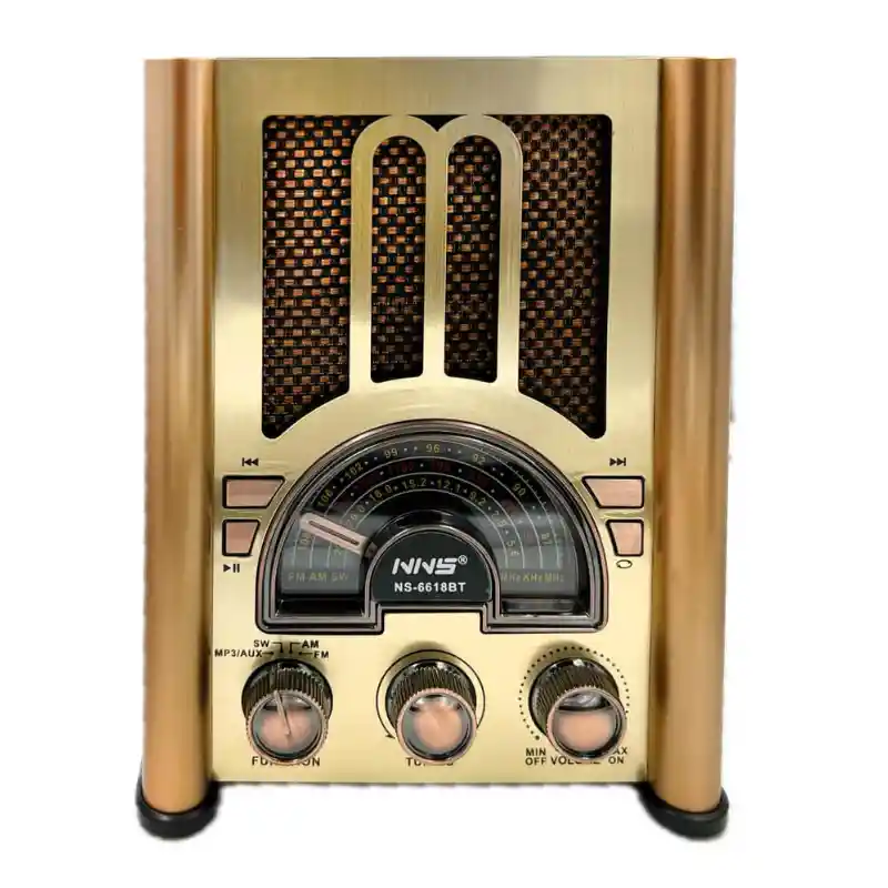 Radio Rockola Nns Ns-6618bt – 3 Bandas, Bluetooth, Usb Y Lector De Tarjetas