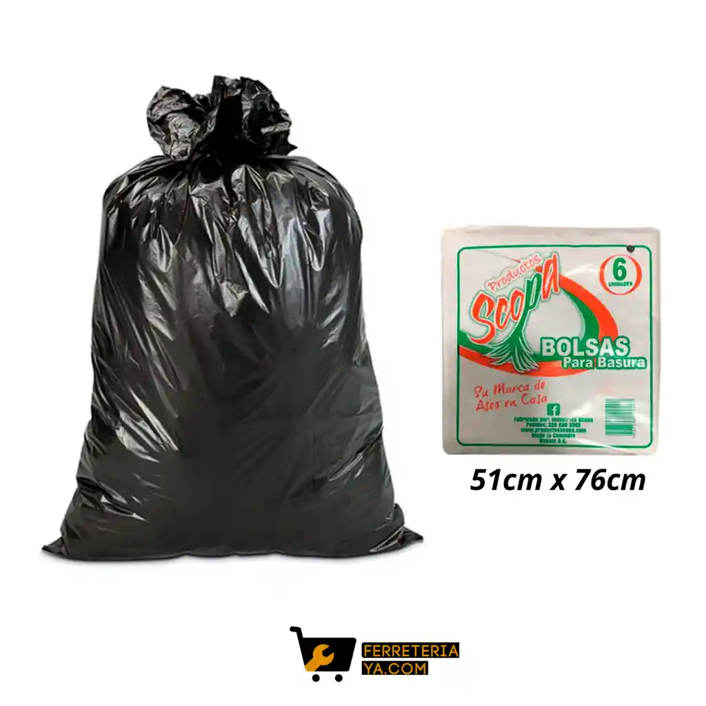Scopa Bolsas Para Basura Mediana