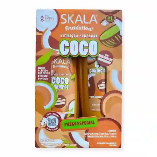 Kit Frutástica Shampoo Y Acondicionador Coco Skala X 325ml