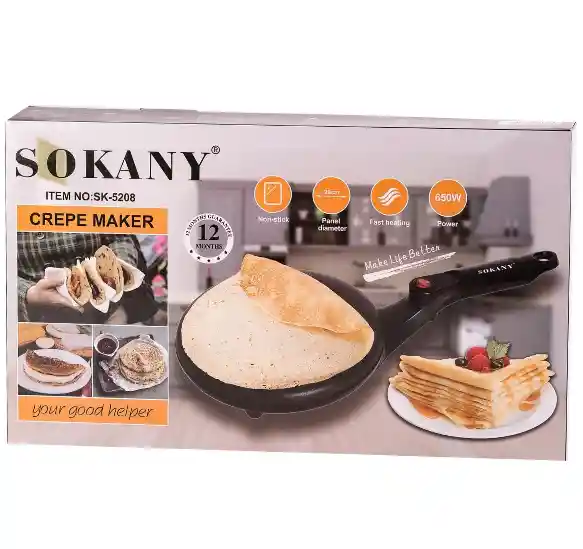 Maquina Crepera Eléctrica Sokany 6208