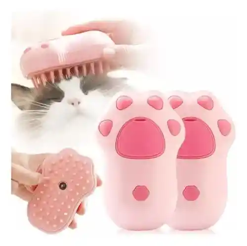 Cepillo Auto Limpiador Pelaje Mascota Vaporizador Peine