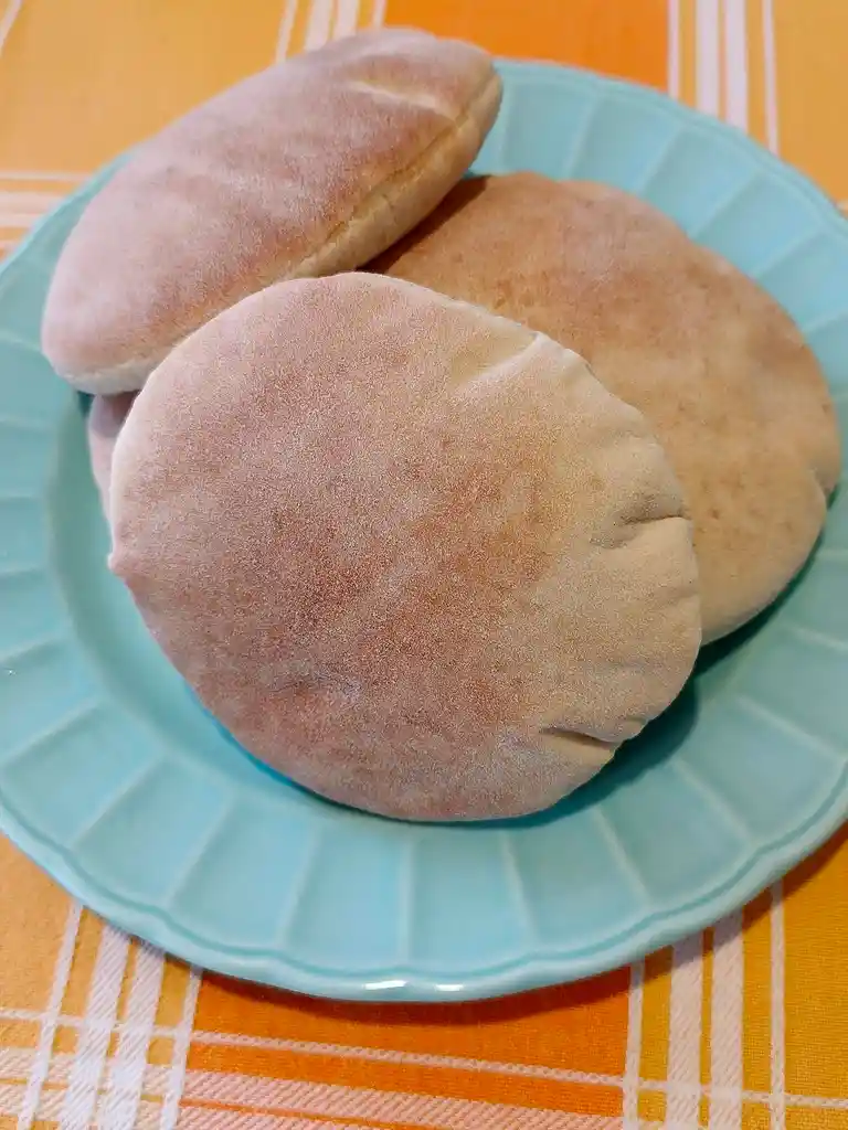 Pan Pita Hamburguesa Blanco, Sin Gluten, 12cm, 5 Unidades.