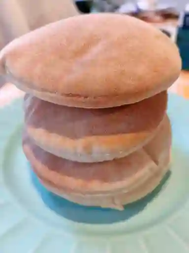 Pan Pita Hamburguesa Blanco, Sin Gluten, 12cm, 5 Unidades.