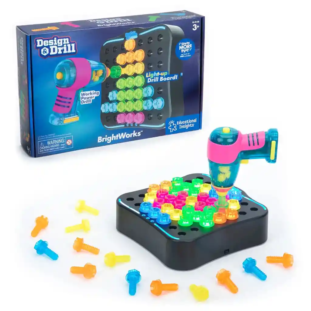 Juego De Construcción Taladro Con Luces Para Niños