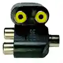 Adaptador Rca Doble Hembra A Rca Macho – Divisor De Audio/video